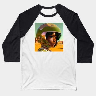 We Are Floating In Space - 107 - Sci-Fi Inspired Retro Artwork Baseball T-Shirt